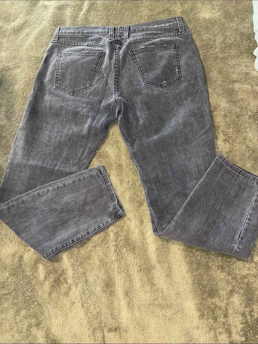 Current/Elliott Women's Grey Cropped Ankle Jeans